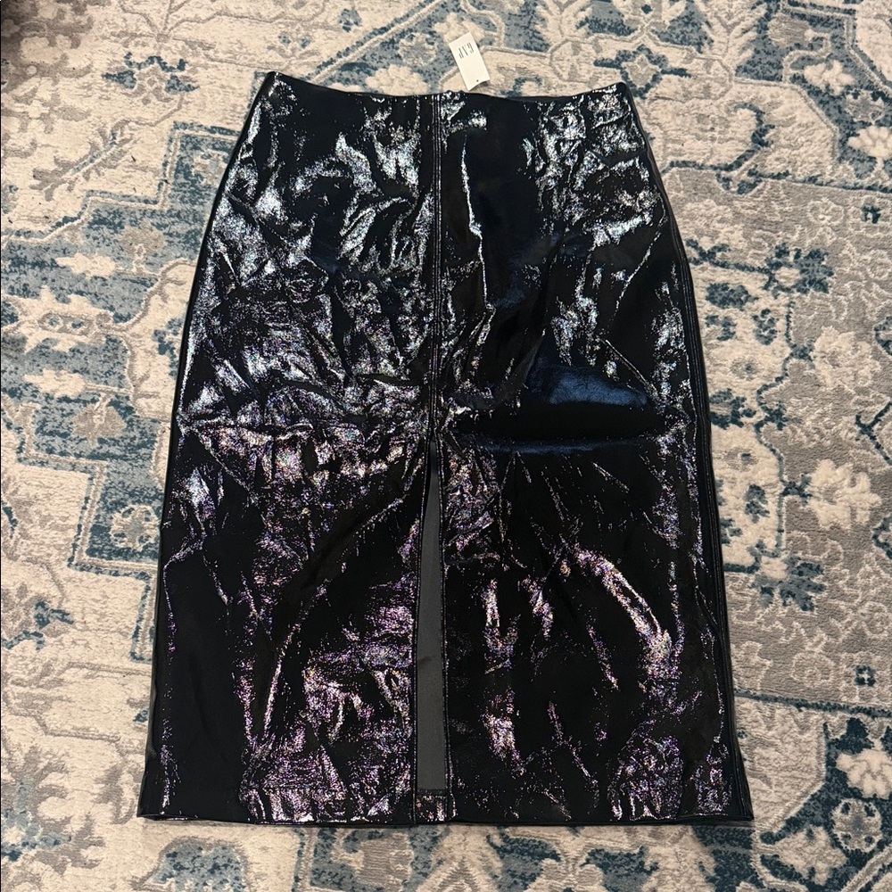 GAP Patent Leather Black Pencil Skirt
